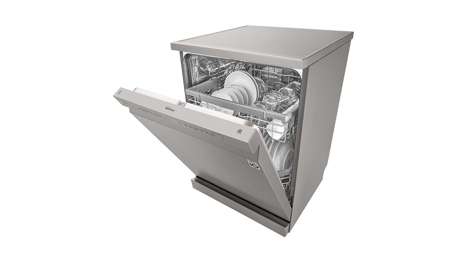 LG 14 Place QuadWash® Dishwasher in Platinum Steel Finish, XD4B14PS